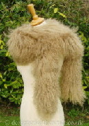 Camel Mongolian Sheepskin Scarf