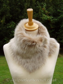 More Toscana Shearling Tippet Collars in Beiges and Browns