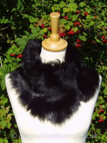 More Toscana Shearling Tippet Collars in Black