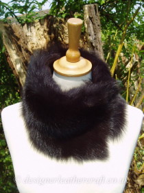 More Toscana Shearling Tippet Collars in Browns and Beiges