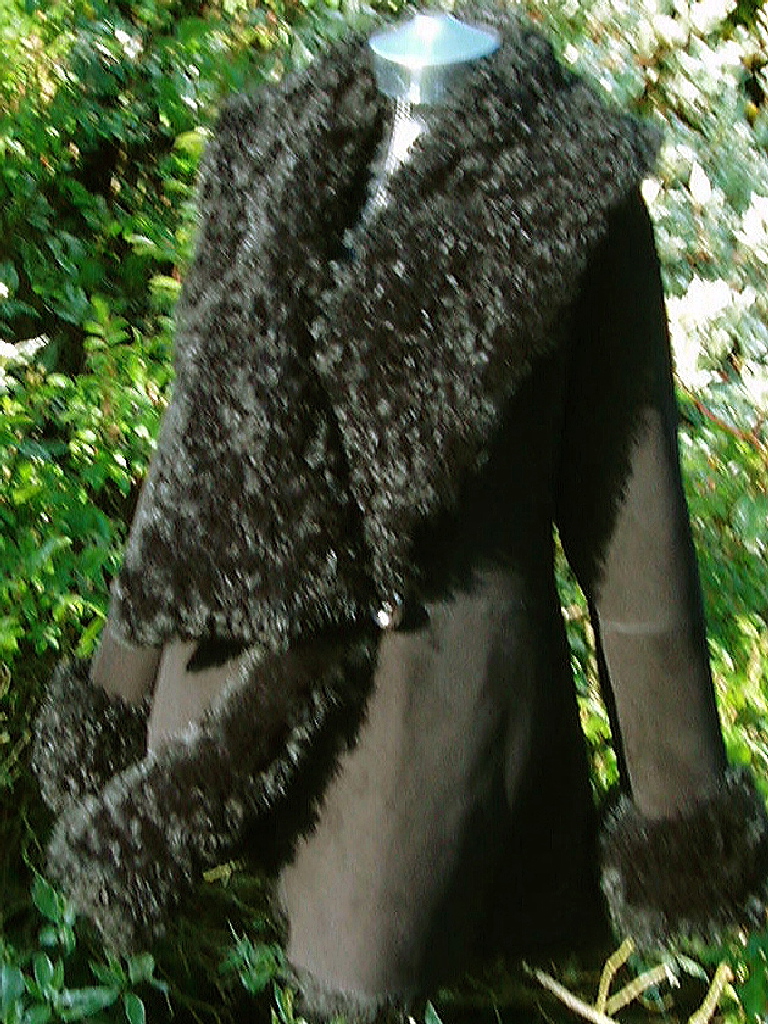 Black Tigrado Shearling Jacket