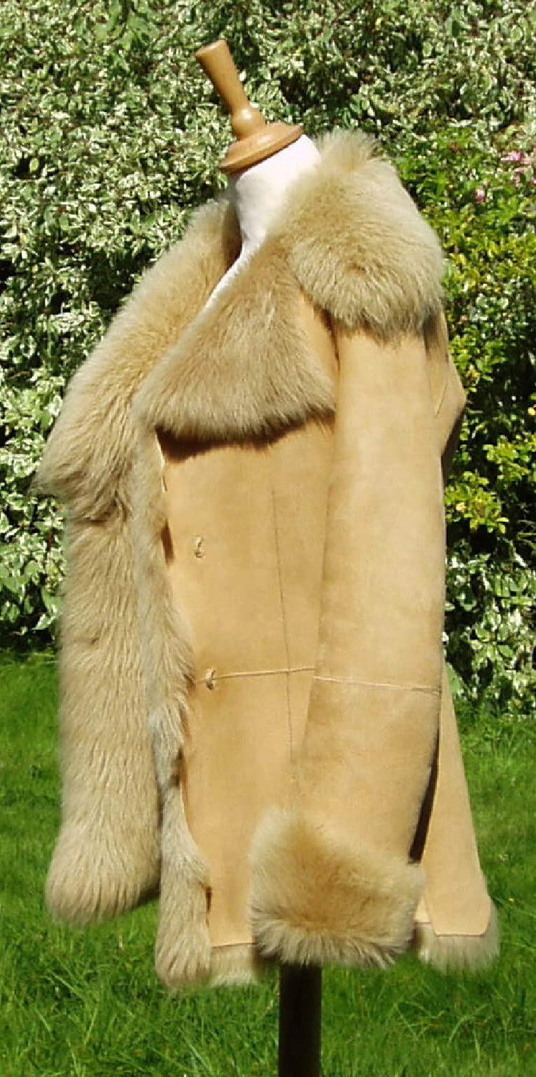 Small Honey Toscana Sheepskin Coat