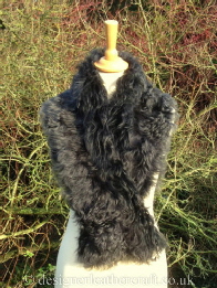 50 inch Steel Tipped Tigrado Shearling Scarf
