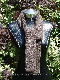 Brown Snowtop Sheepskin Tube Scarf 58 inches long