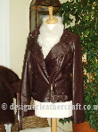 Helen McAlinden Brown Designer Leather Jacket