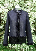 Black Reversible Shearling Jacket
