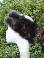 brown brisa shaped toscana shearling headband