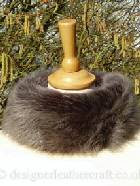 classic brown brisa toscana shearling headband