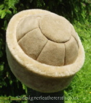 classic sheepskin hat with seven sections and band