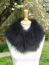 27 inch Black Mongolian Collar