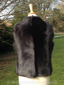 Back of the Marron Brown Gilet Reversed
