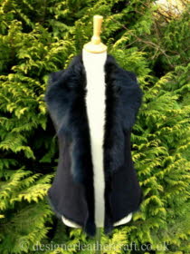 Black Toscana Shearling Gilet 8-10 bl 23