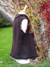 Brown Suede Finish Reversible Toscana Shearling Giet