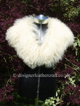 Cream Mongolian Sheepskin Collar