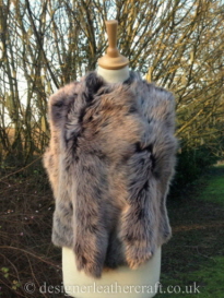 Creamy Tipped Gilet Reversed to the Wool Side