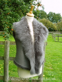 Grey Nappalan Toscana Shearling Gilet