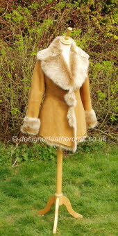 Honey Toscana Shearling Jacket 1