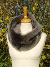 Large Black Brisa Toscana Shearling Snood