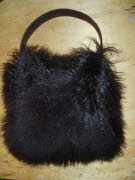 Large Mongolian Sheepskin bag