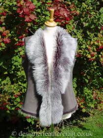 Lavender Grey Toscana Shearling Gilet