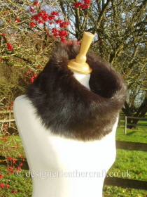 Medium Size Choc Brown Toscana Shearling Snood