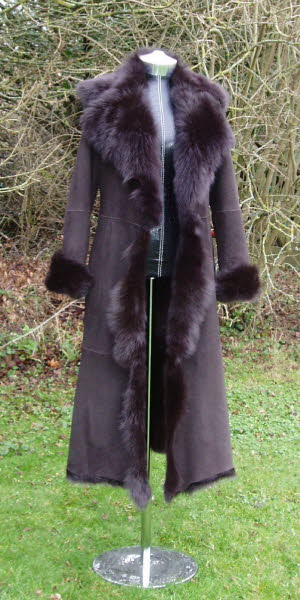 Rich Brown Toscana Shearling Coat