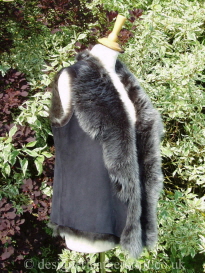 Suede Finish Black Brisa Waterfall Gilet