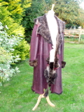 Wine Nappalan Sheared Toscana Coat